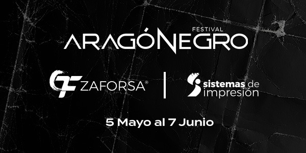 Sistemas de Impresión y Zaforsa reafirman su compromiso con la cultura como patrocinadores oficiales del Festival Aragón Negro 2025