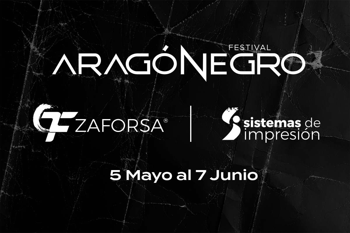 Sistemas de Impresión y Zaforsa reafirman su compromiso con la cultura como patrocinadores oficiales del Festival Aragón Negro 2025