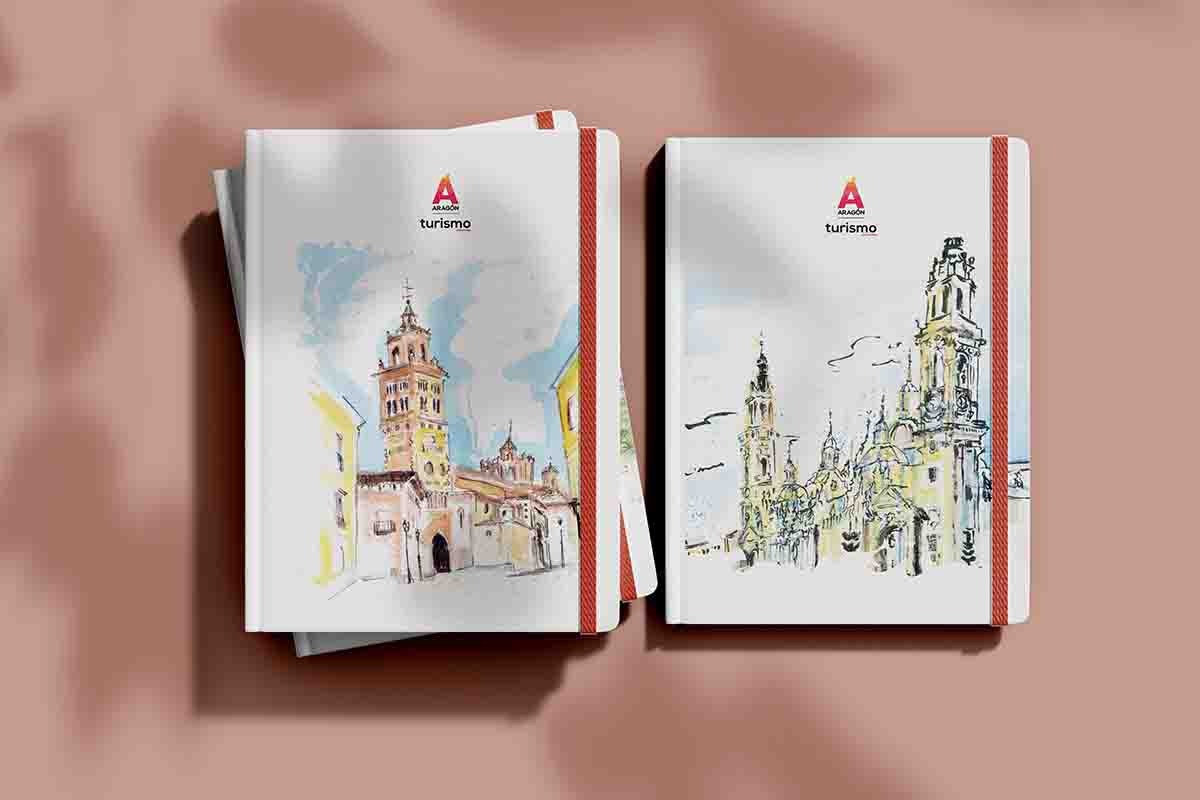 Moleskines personalizadas para Aragón Turismo: creatividad y funcionalidad al servicio del branding institucional